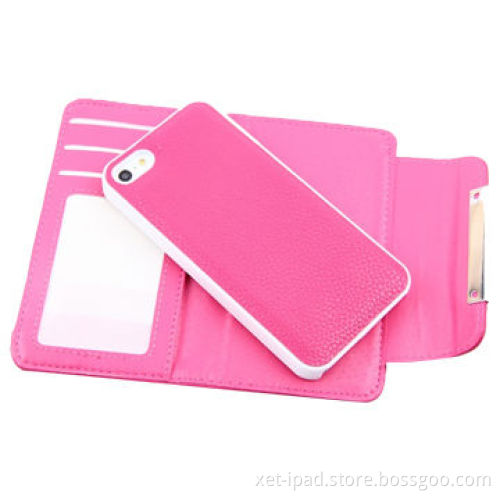 Custom wallet leather cases for iPhone 5/5S, business style ddesign